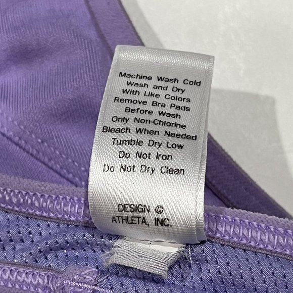 Athleta Purple Lavender Classic Sport Bra Size Women Size Small - Picture 10 of 16